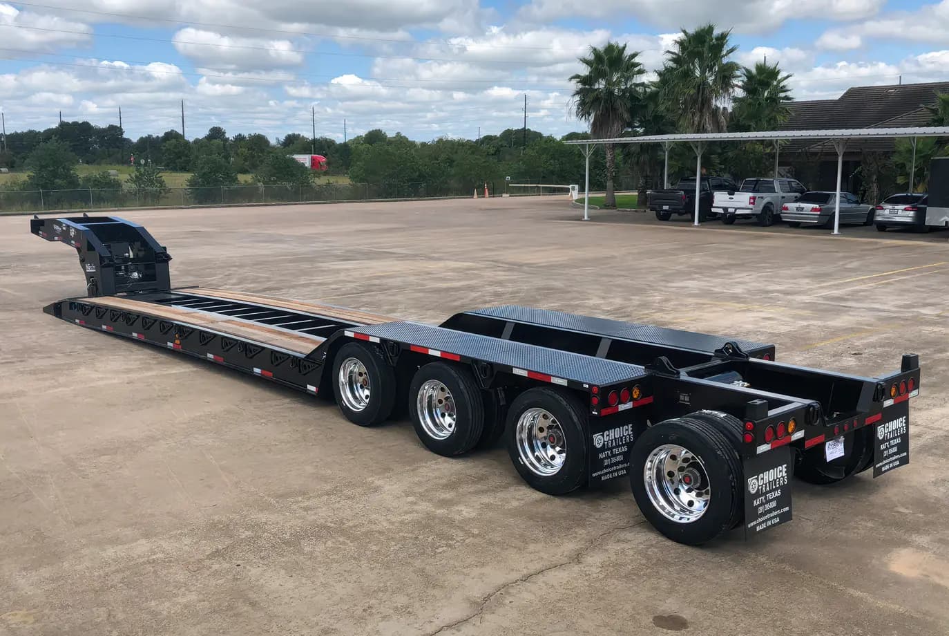 Choice 355NG with hydraulic flip axle