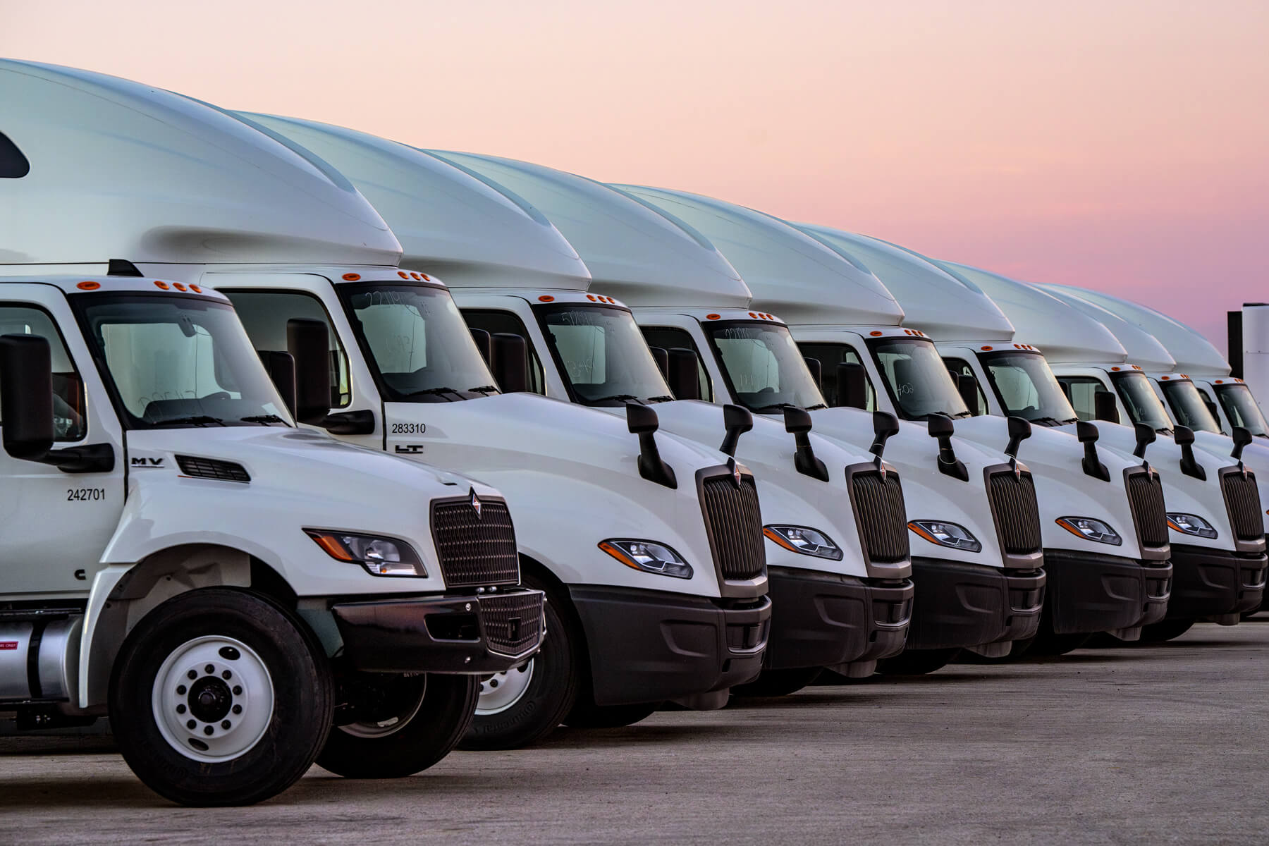 International MV and LT truck line up